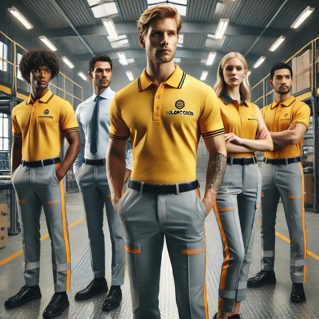 Branded Workwear in Warehouse - Color Coded Workwear