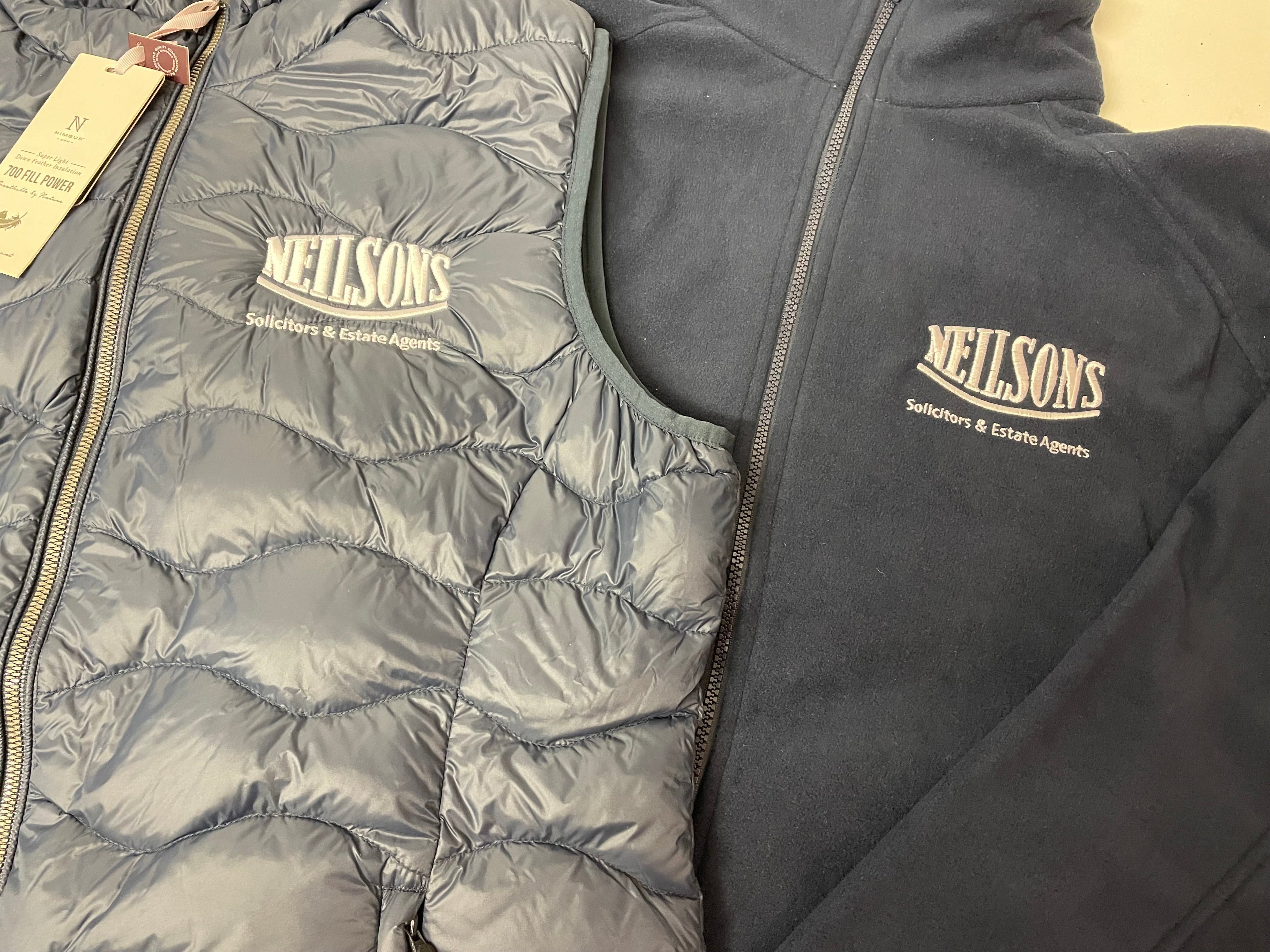 Embroidered logos to the front left breast as worn - Color Coded Workwear