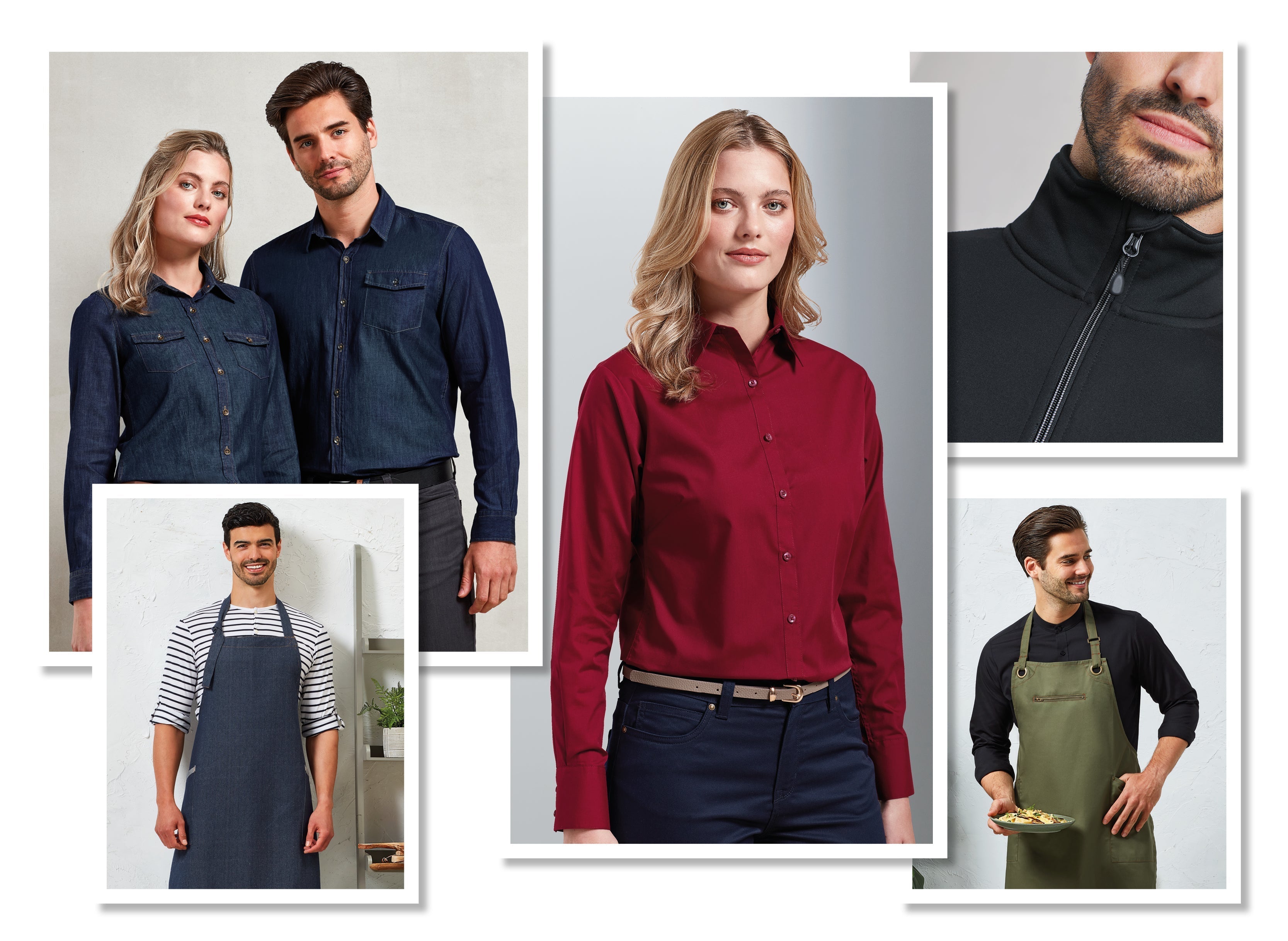 Range of Premier Workwear products - ColorCoded Workwear