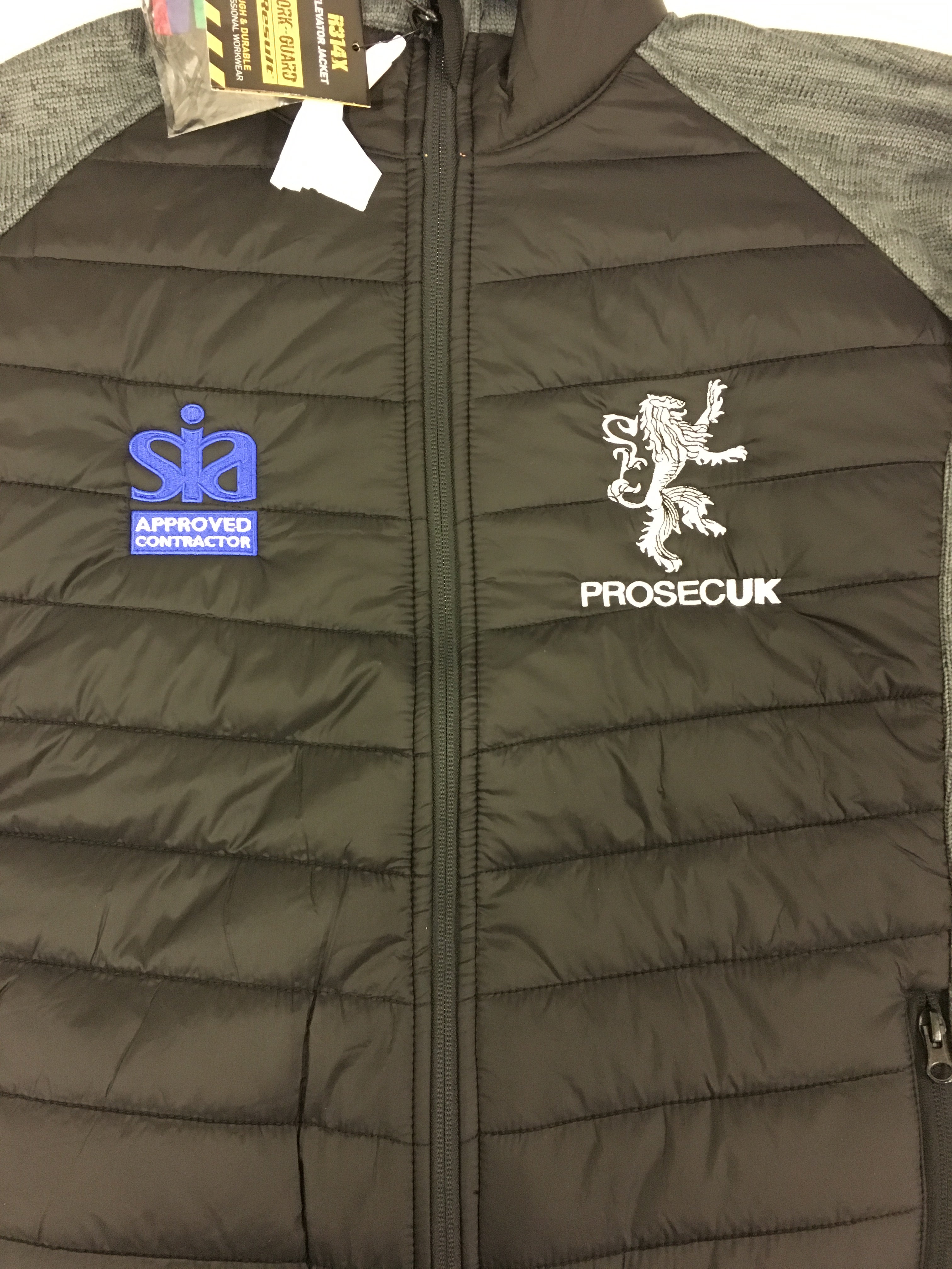 Work jacket with embroidered logos to the left and right chest - Color Coded Workwear