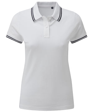 Women's classic fit tipped polo
