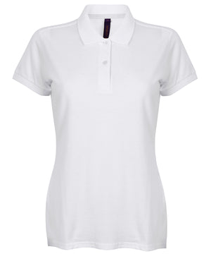 Women's micro-fine piqué polo shirt