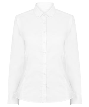 Women's modern long sleeve Oxford shirt
