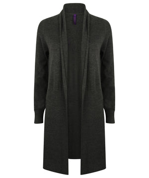 Women's longline open cardigan