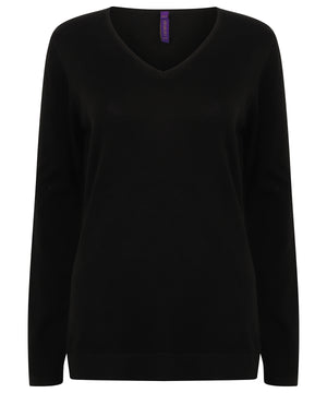 Women's 12 gauge v-neck jumper