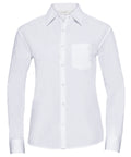 Women's long sleeve polycotton easycare poplin shirt