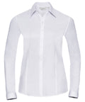 Women's long sleeve herringbone shirt