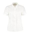 Women's corporate Oxford blouse short-sleeved (tailored fit)