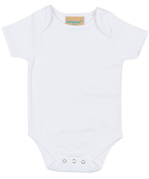 Short-sleeved bodysuit with envelope neck opening