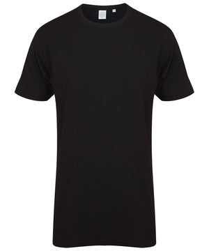 Longline t-shirt with dipped hem