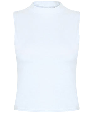 Women's high neck crop vest