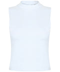 Women's high neck crop vest