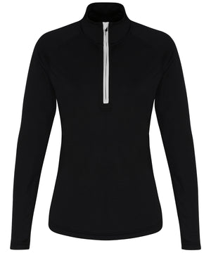 Women's TriDri® long sleeve performance ¼ zip