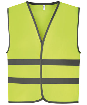 Hi-vis reflective border kids waistcoat (HVW102CH)
