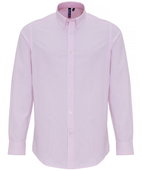 Cotton-rich Oxford stripes shirt 