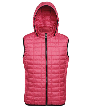 Honeycomb hooded gilet
