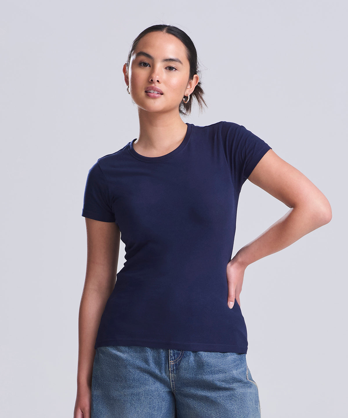 EA01F Women's Cascade Organic Tee | Organic Cotton Ladies T-Shirt With Logo