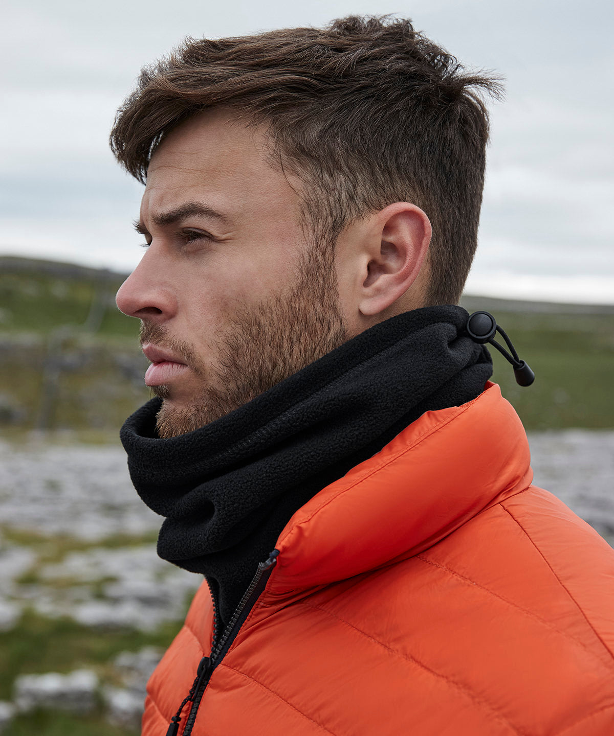 Recycled fleece snood