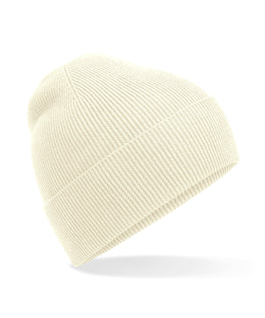 Organic cotton fine knit beanie