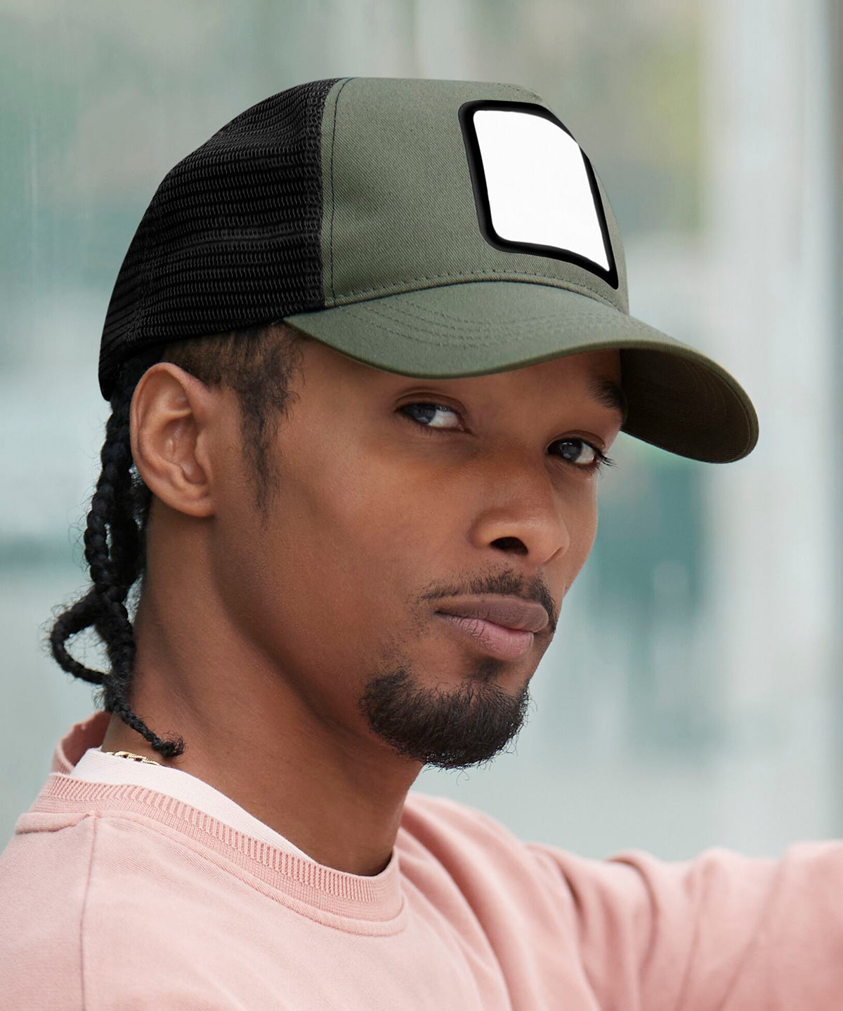 Appliqué patch 5-panel trucker