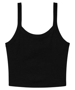 Womens micro rib spaghetti strap tank