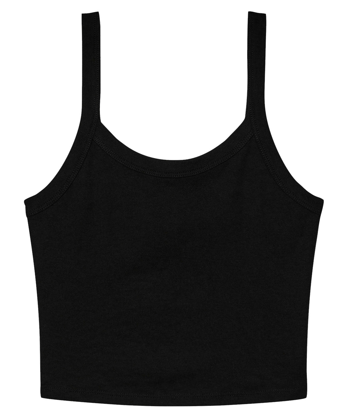 Womens micro rib spaghetti strap tank