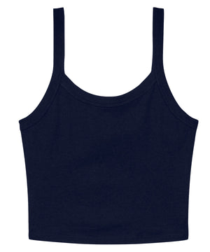 Womens micro rib spaghetti strap tank