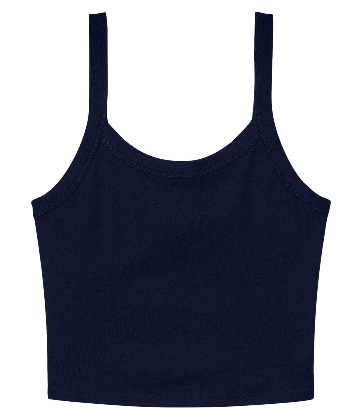 Womens micro rib spaghetti strap tank