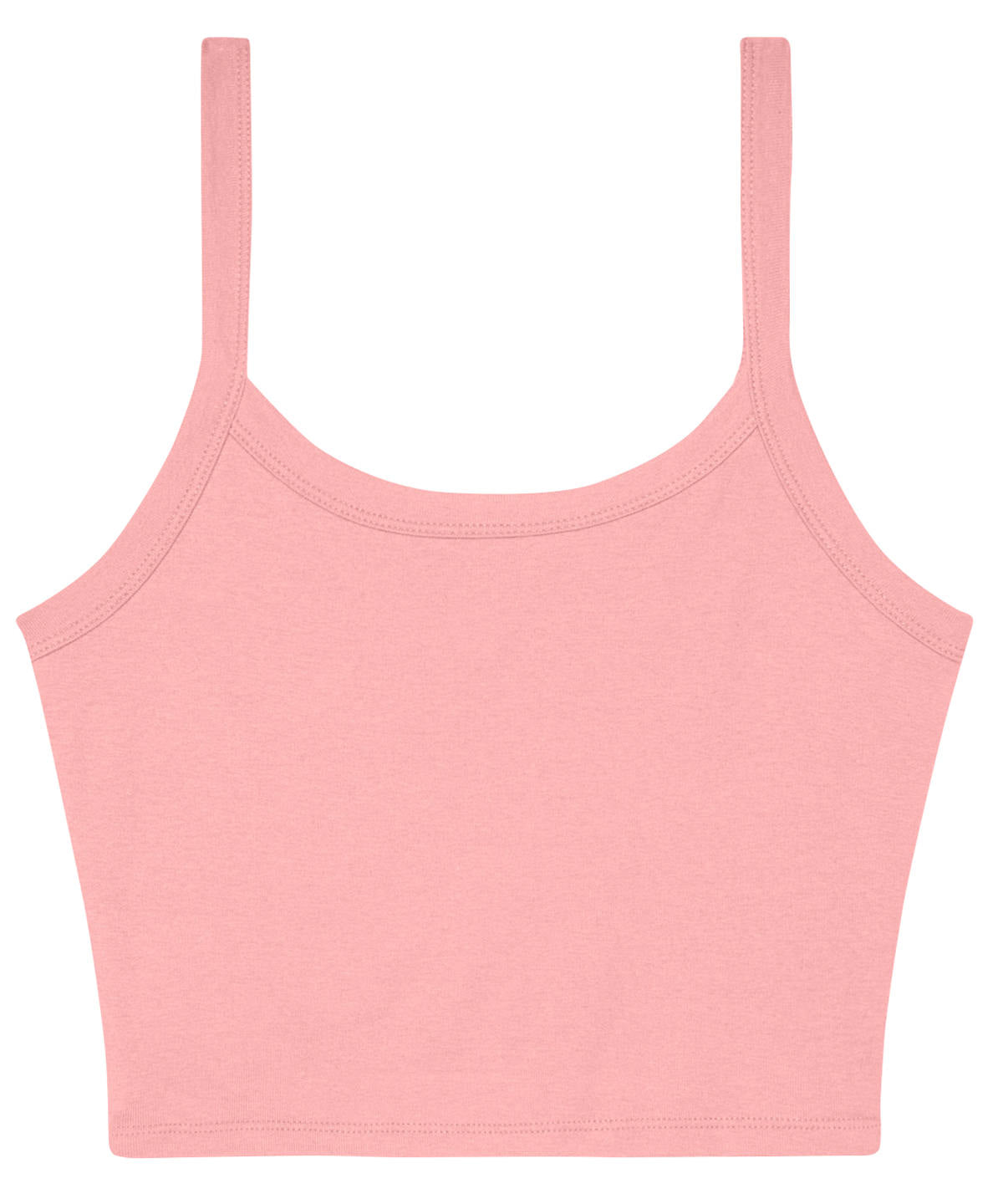 Womens micro rib spaghetti strap tank