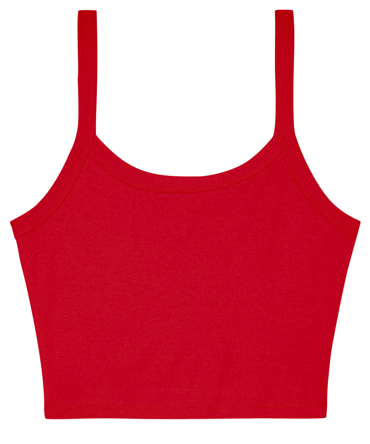 Womens micro rib spaghetti strap tank