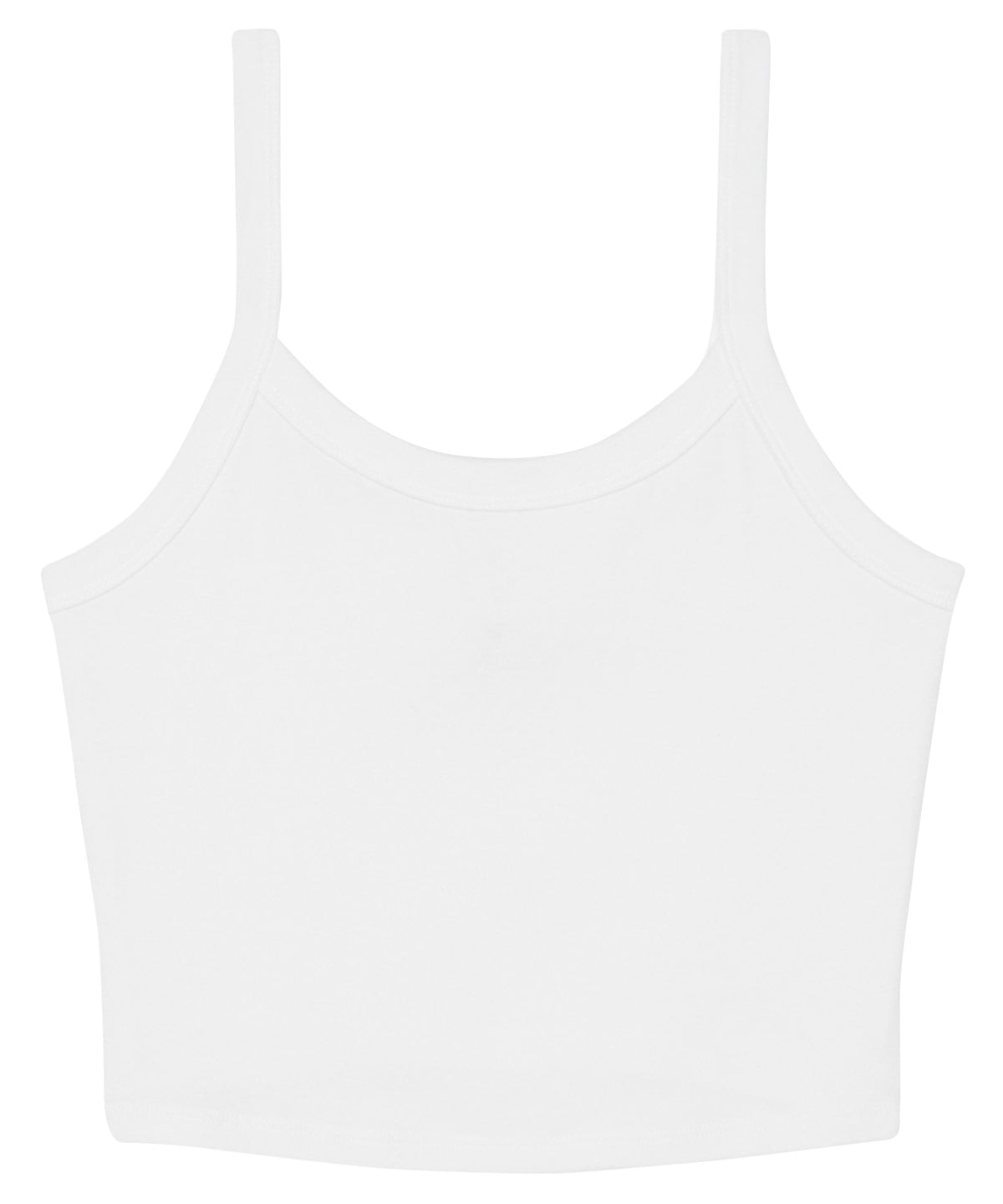 Womens micro rib spaghetti strap tank
