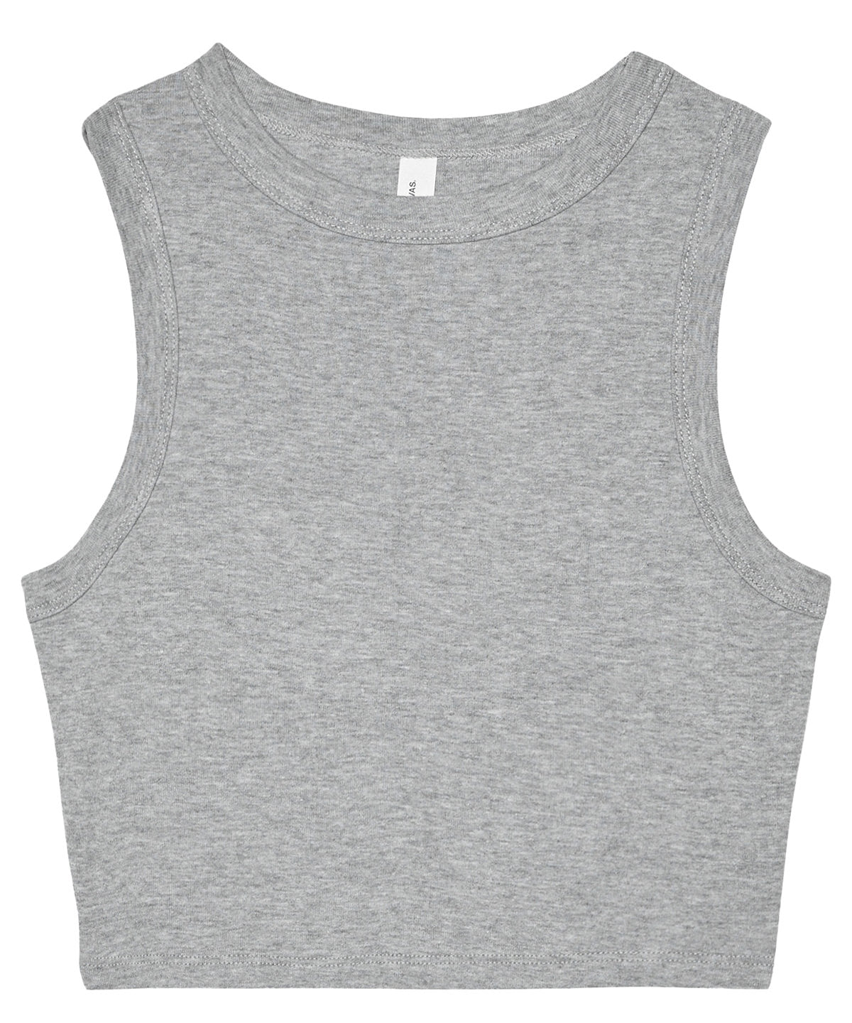 Womens micro rib muscle crop tank