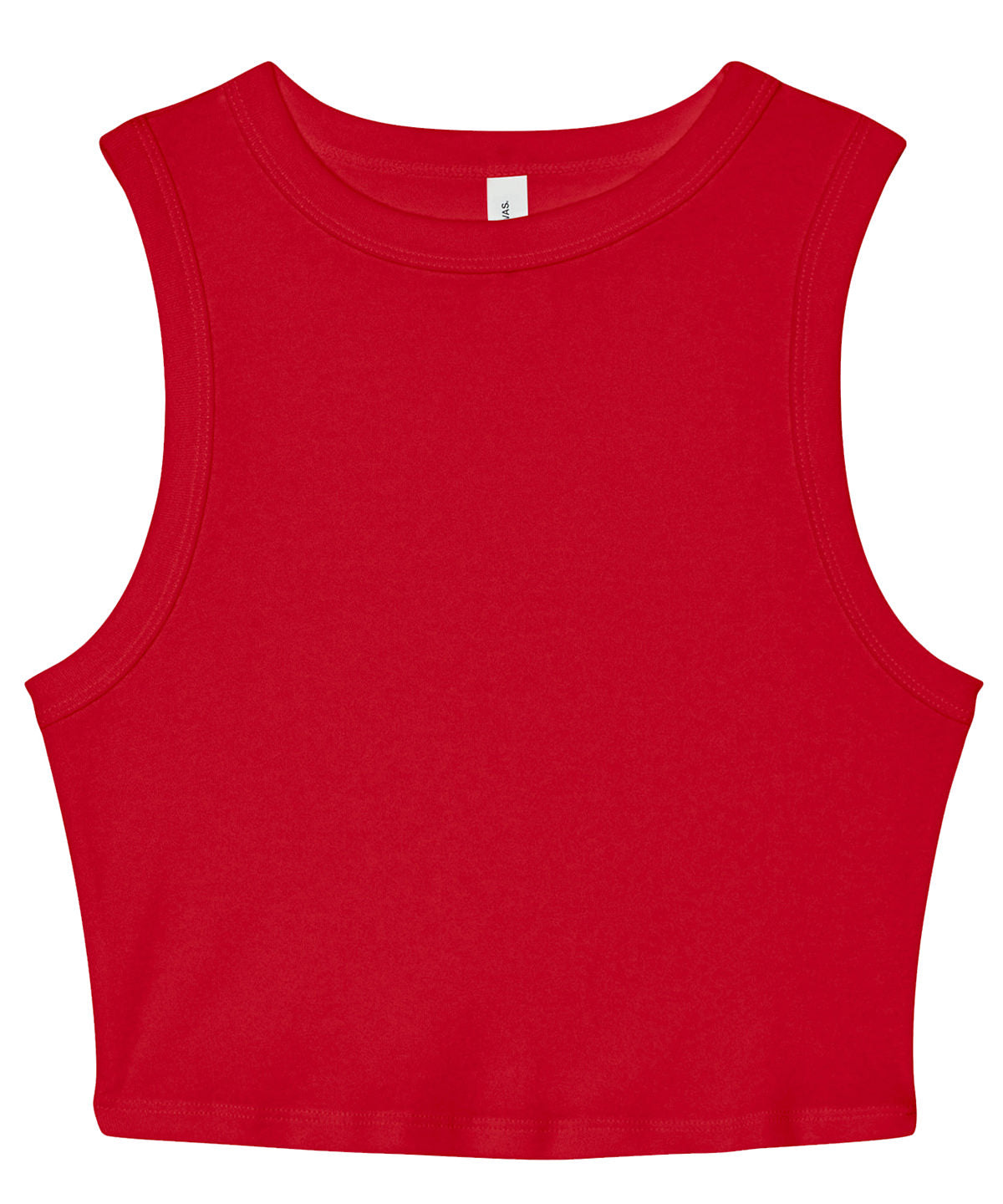 Womens micro rib muscle crop tank