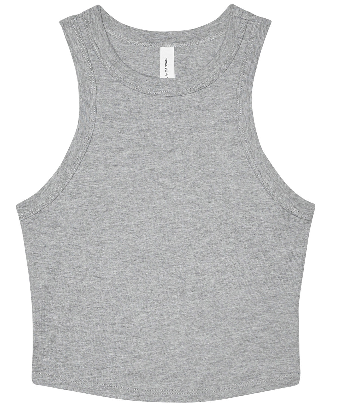 Womens micro rib racer tank