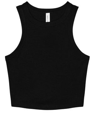 Womens micro rib racer tank