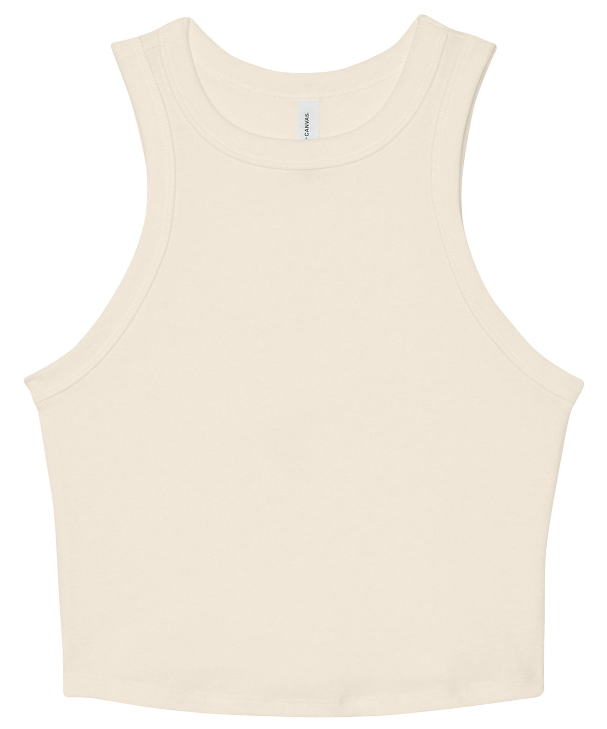Womens micro rib racer tank