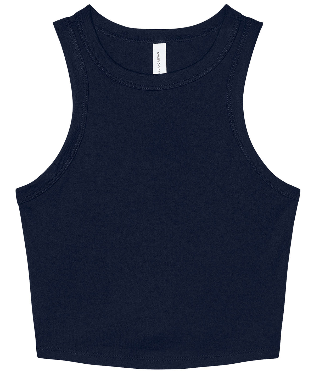 Womens micro rib racer tank