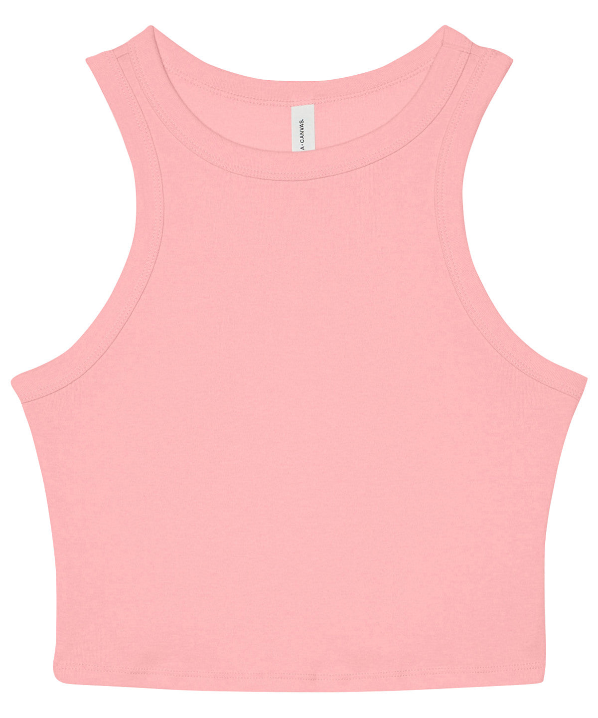 Womens micro rib racer tank