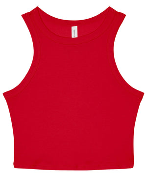 Womens micro rib racer tank
