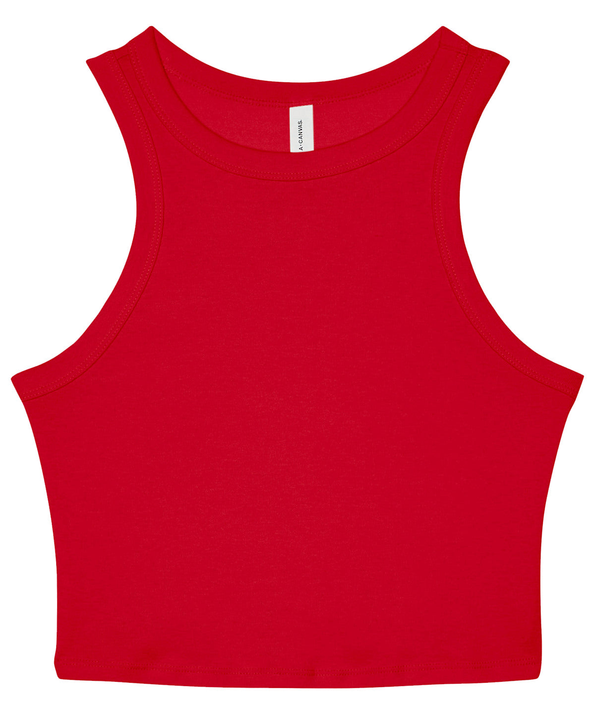 Womens micro rib racer tank
