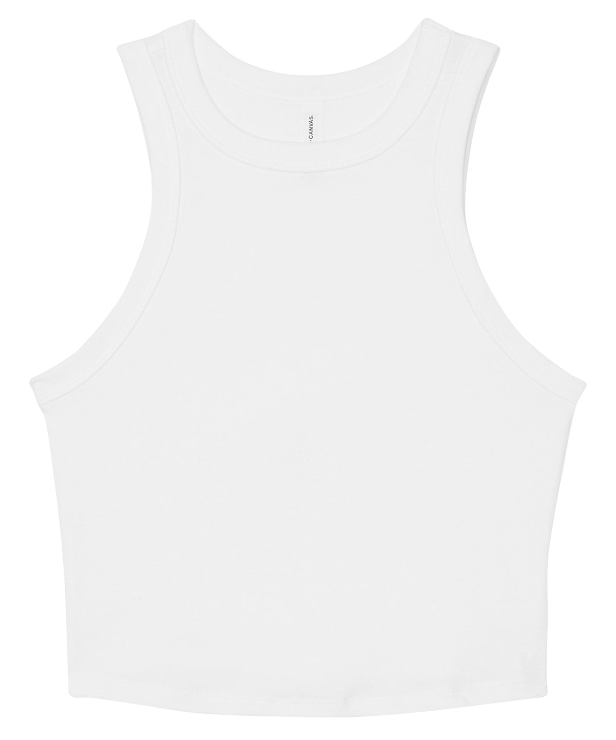 Womens micro rib racer tank