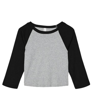 Womens micro rib 3/4 raglan baby t-shirt