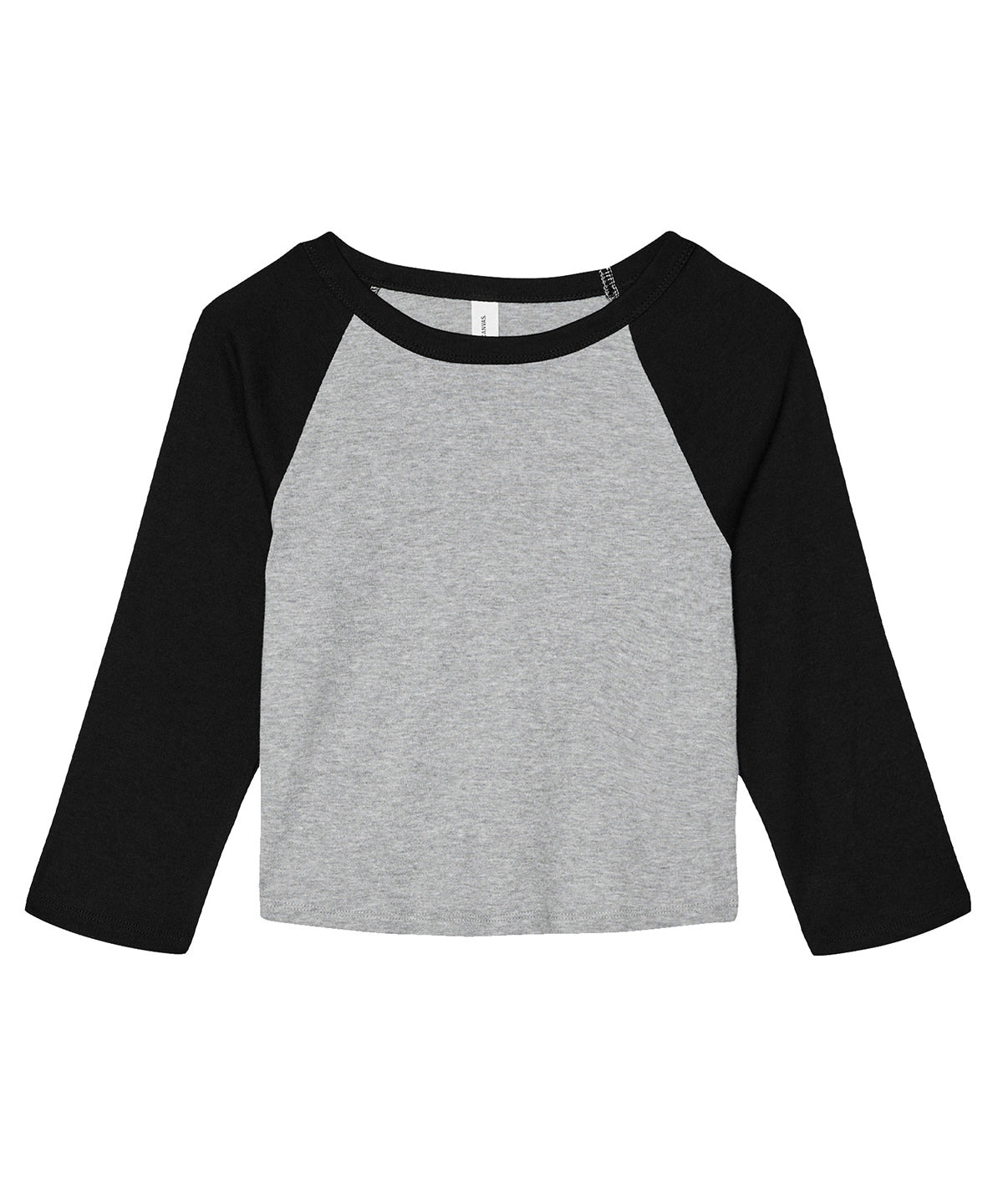 Womens micro rib 3/4 raglan baby t-shirt