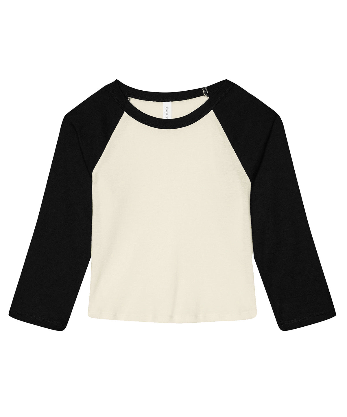 Womens micro rib 3/4 raglan baby t-shirt