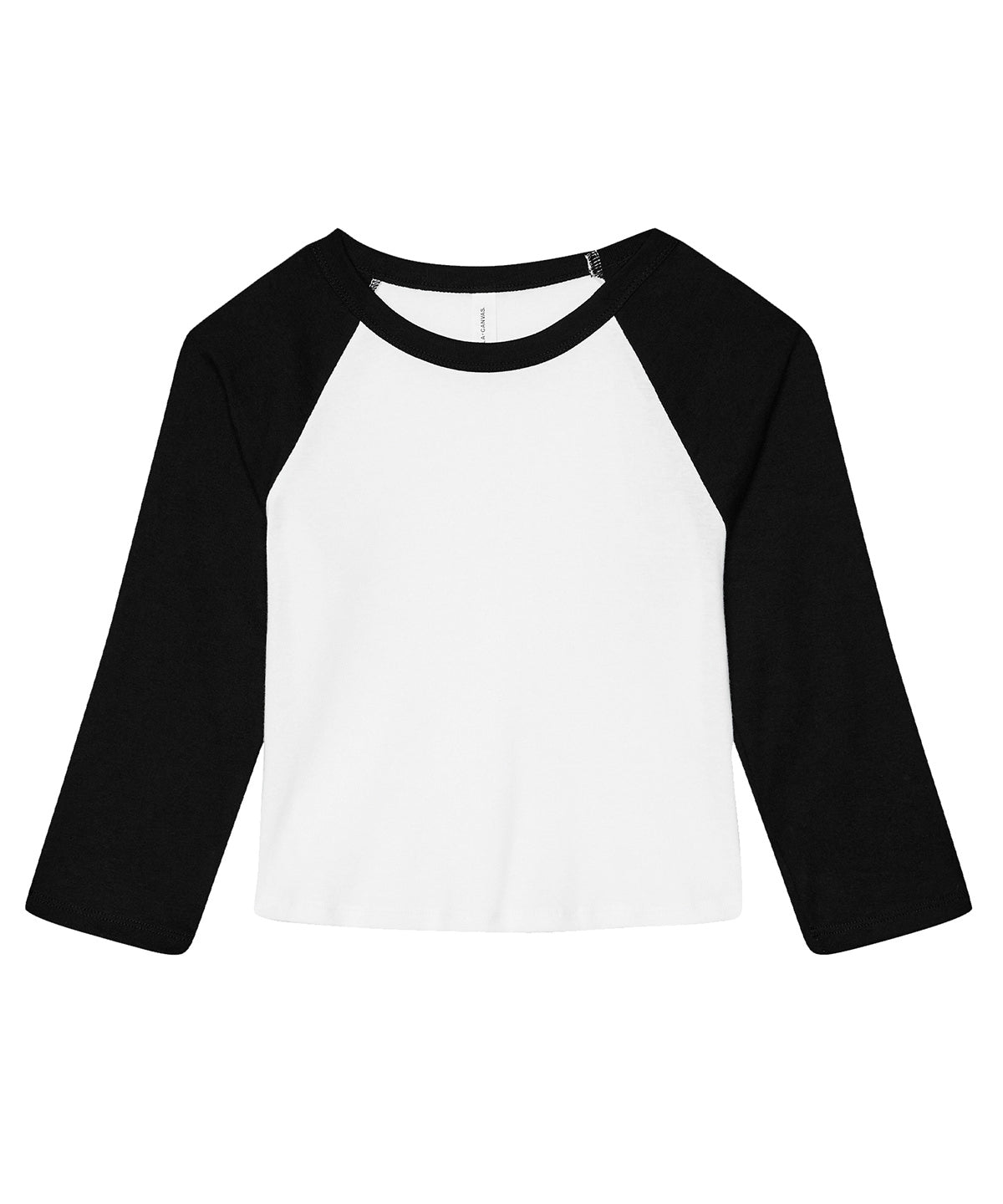 Womens micro rib 3/4 raglan baby t-shirt
