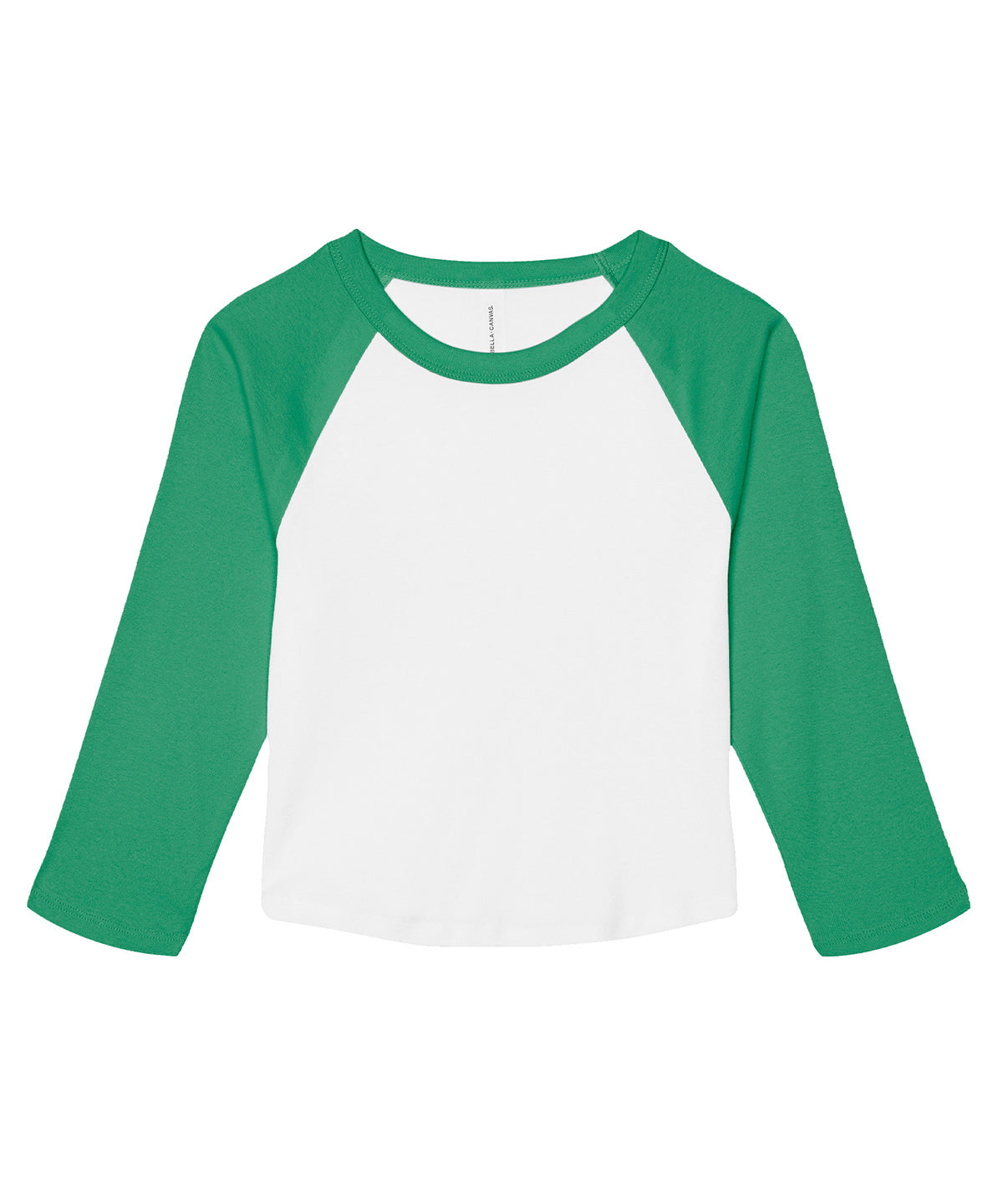 Womens micro rib 3/4 raglan baby t-shirt