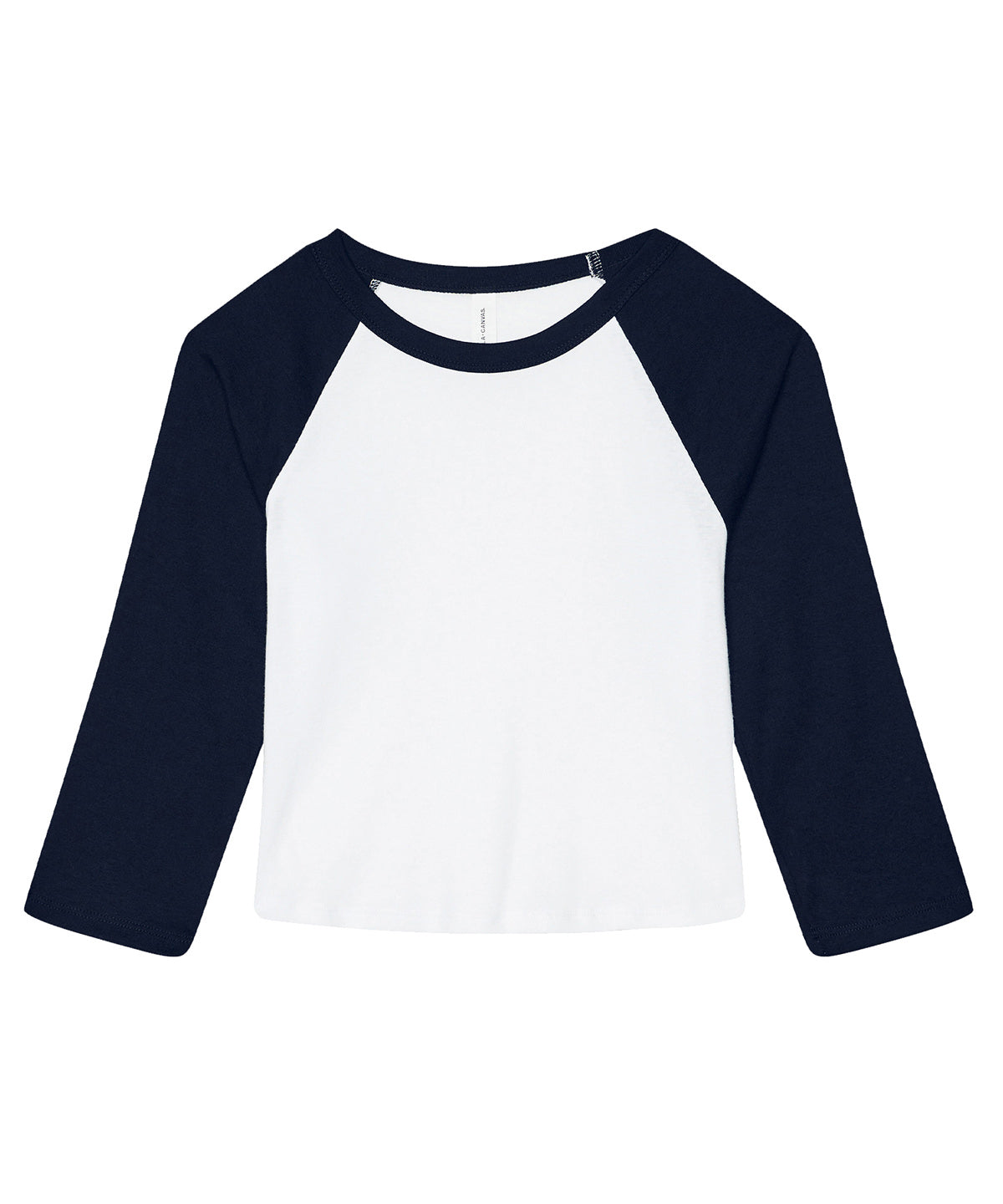 Womens micro rib 3/4 raglan baby t-shirt