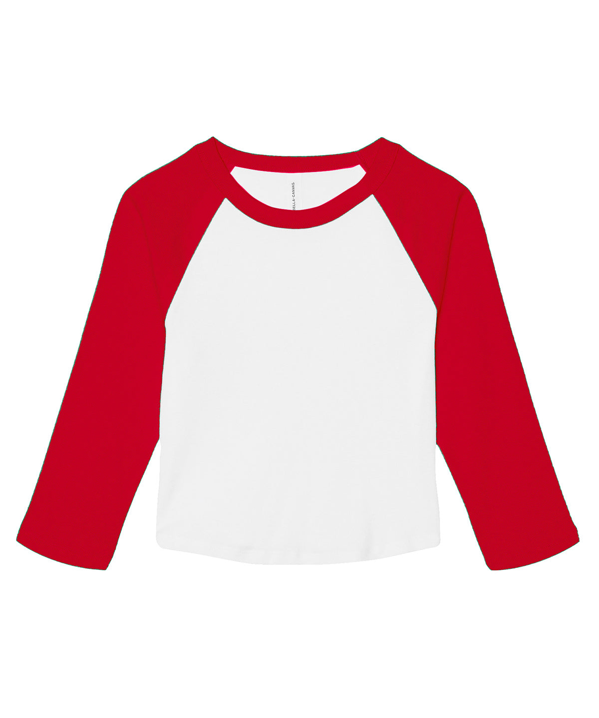 Womens micro rib 3/4 raglan baby t-shirt