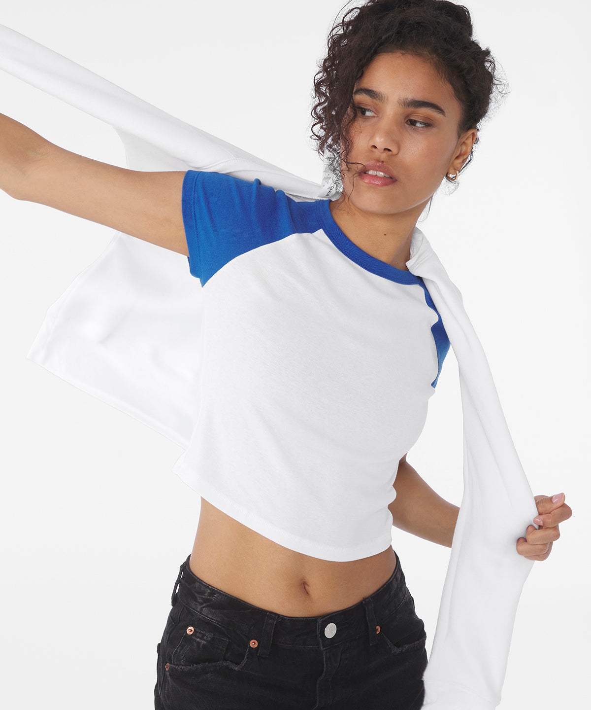 Womens micro rib raglan baby t-shirt