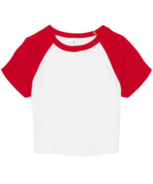 Womens micro rib raglan baby t-shirt